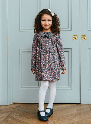 Confiture Dress Layla Pretty Collar Dress in Multi Floral