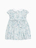 Confiture Dress Little Arabella Bloom Smocked Dress in Sea Blue Floral