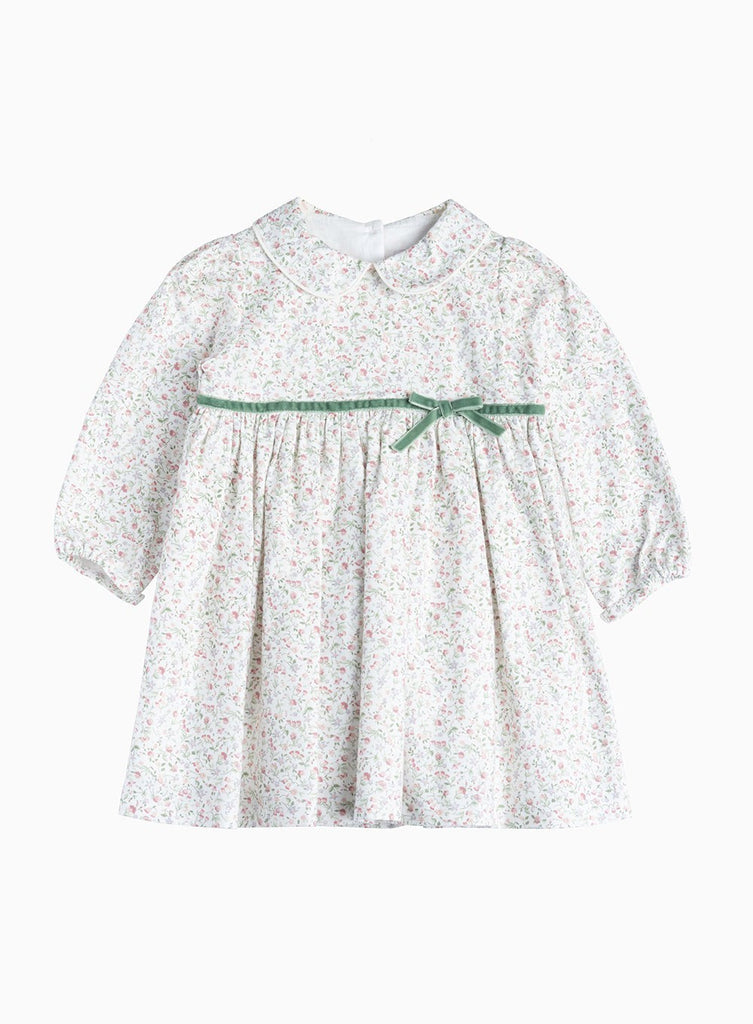 Baby Girls Aubrey Floral Dress in Pink Floral | Trotters