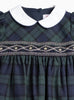 Confiture Dress Little Charlotte Smocked Dress in Navy Tartan