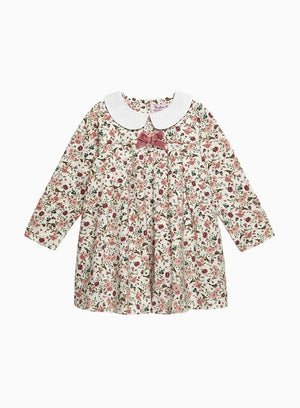 Confiture Dress Little Louise Jersey Dress in Pink Floral Bird