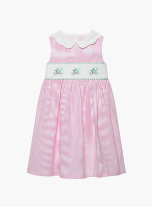 Girls Louise Jersey Dress Red Rose | Trotters