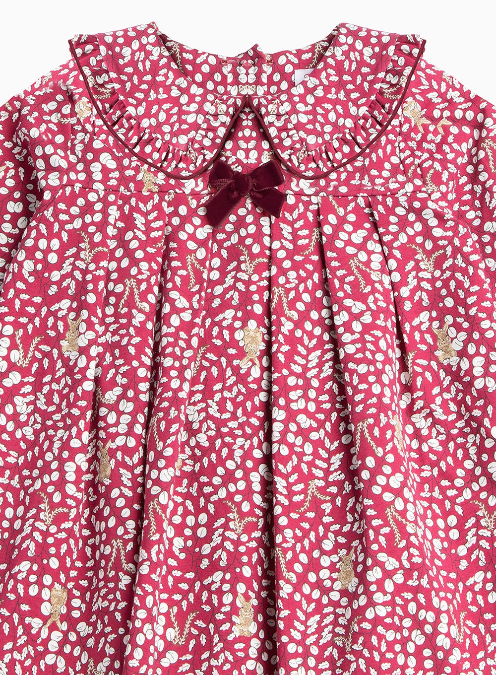 Confiture Dress Woodland Bunny Jersey Dress in Berry