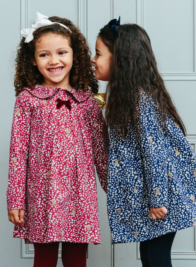 Confiture Dress Woodland Bunny Jersey Dress in Navy