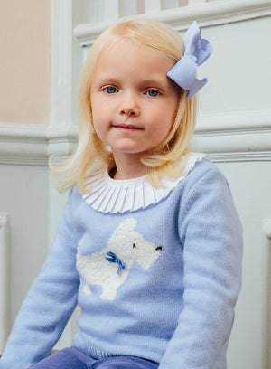 Confiture Jumper Scottie Dog Boucle Jumper in Blue