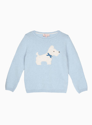 Confiture Jumper Scottie Dog Boucle Jumper in Blue