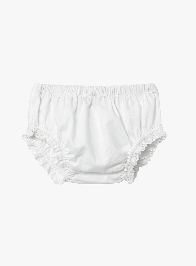 Confiture Knickers Baby Frilly Knickers in White