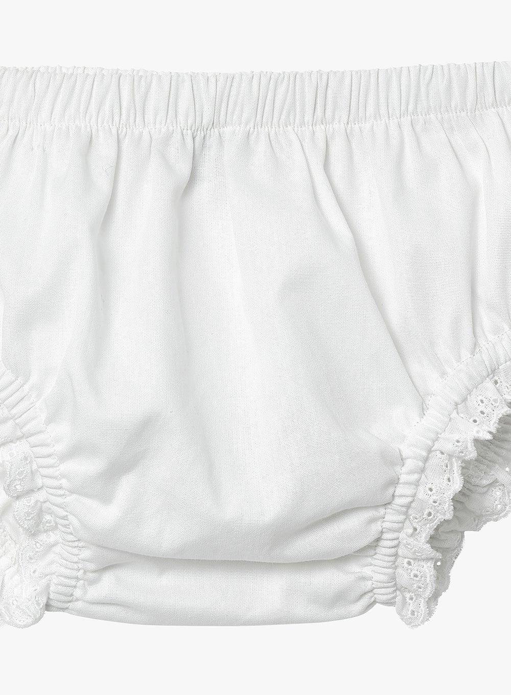 Confiture Knickers Baby Frilly Knickers in White