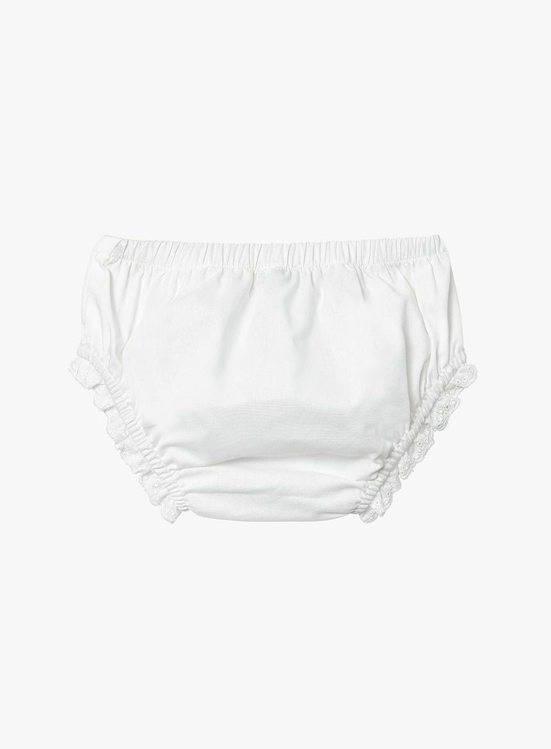 Confiture Knickers Baby Frilly Knickers in White
