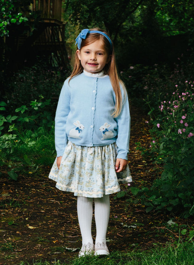 Confiture Skirt Bow Skirt in Blue Bunny