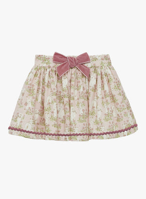 Confiture Skirt Bow Skirt in Pink Bunny