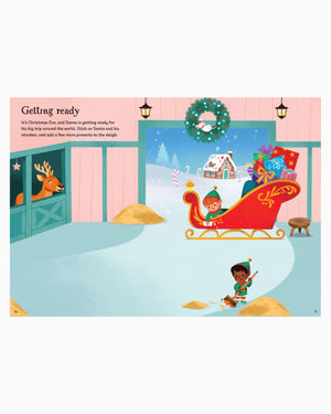 Usborne Book Usborne's Sparkly Santa Sticker Book