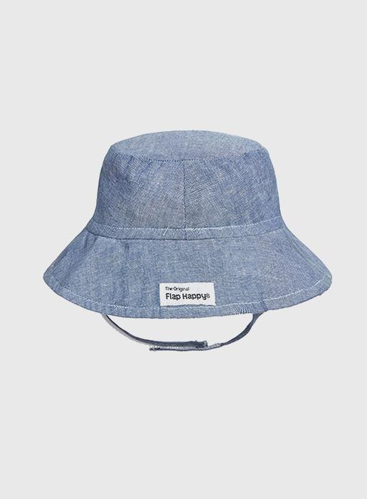 Flap Happy Sun Hat Flap Happy Crusher Hat in Chambray