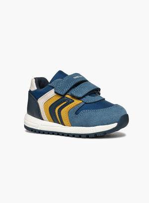 Geox Trainers Geox Alben Baby Trainers in Jeans/Ochre