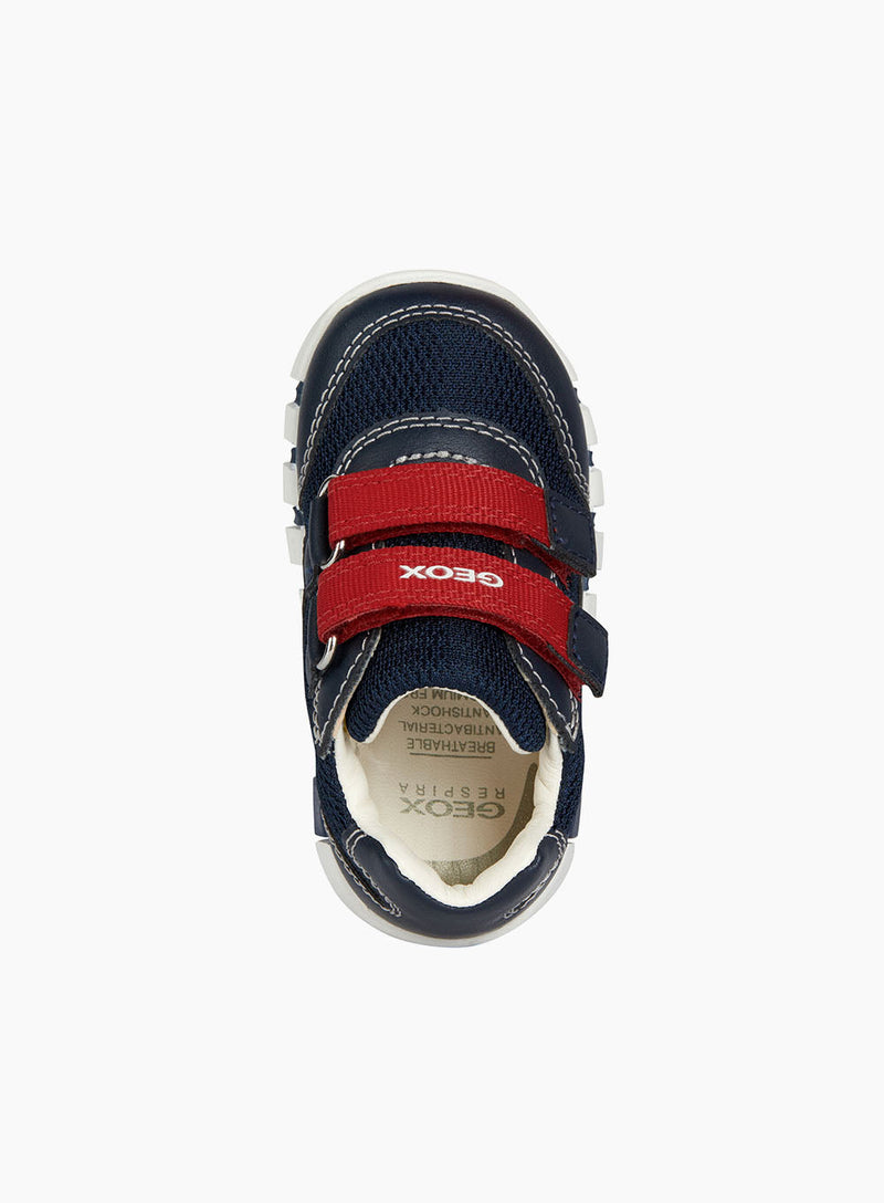 Geox Trainers Geox Iupidoo Baby Boy Trainers in Navy/Red