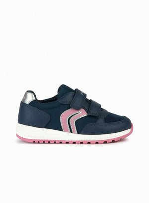 Geox Trainers Geox Jr Alben Trainers in Navy/Fuchsia