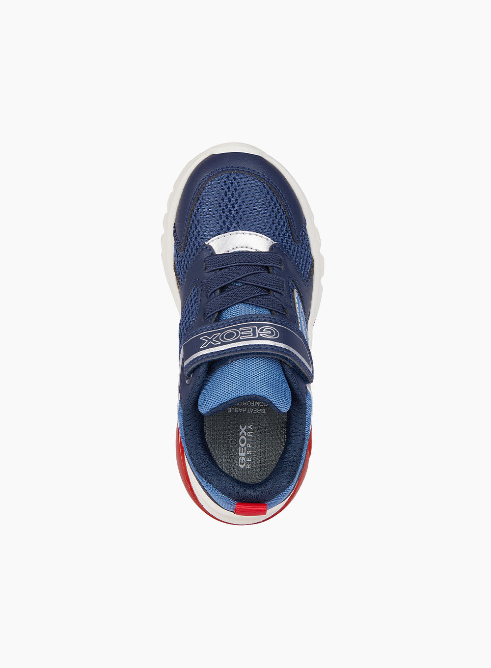 Geox Trainers Geox Jr Ciberdron Trainers in Navy/Red