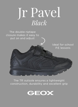 Geox Trainers Geox Jr Pavel Trainers in Black