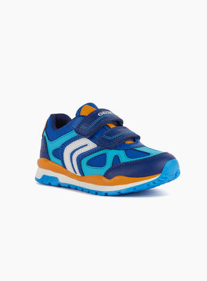 Geox Trainers Geox Jr Pavel Trainers in Royal Orange