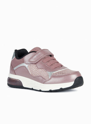 Geox Trainers Geox Jr Spaceclub G Light-Up Trainers in Dark Pink/ Silver