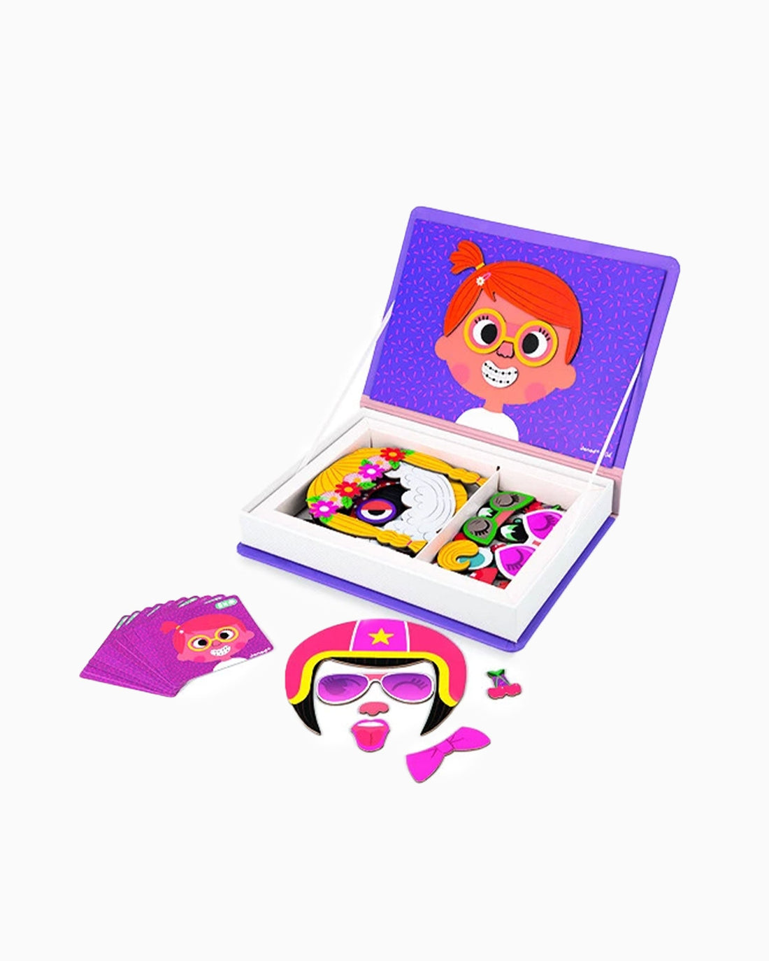 Janod Toy Magneti' Book Girl's Crazy Faces
