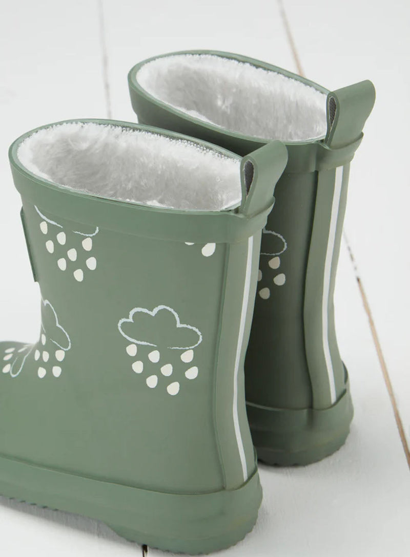 Grass & Air Wellington Boots Grass & Air Colour Reveal Wellies in Khaki