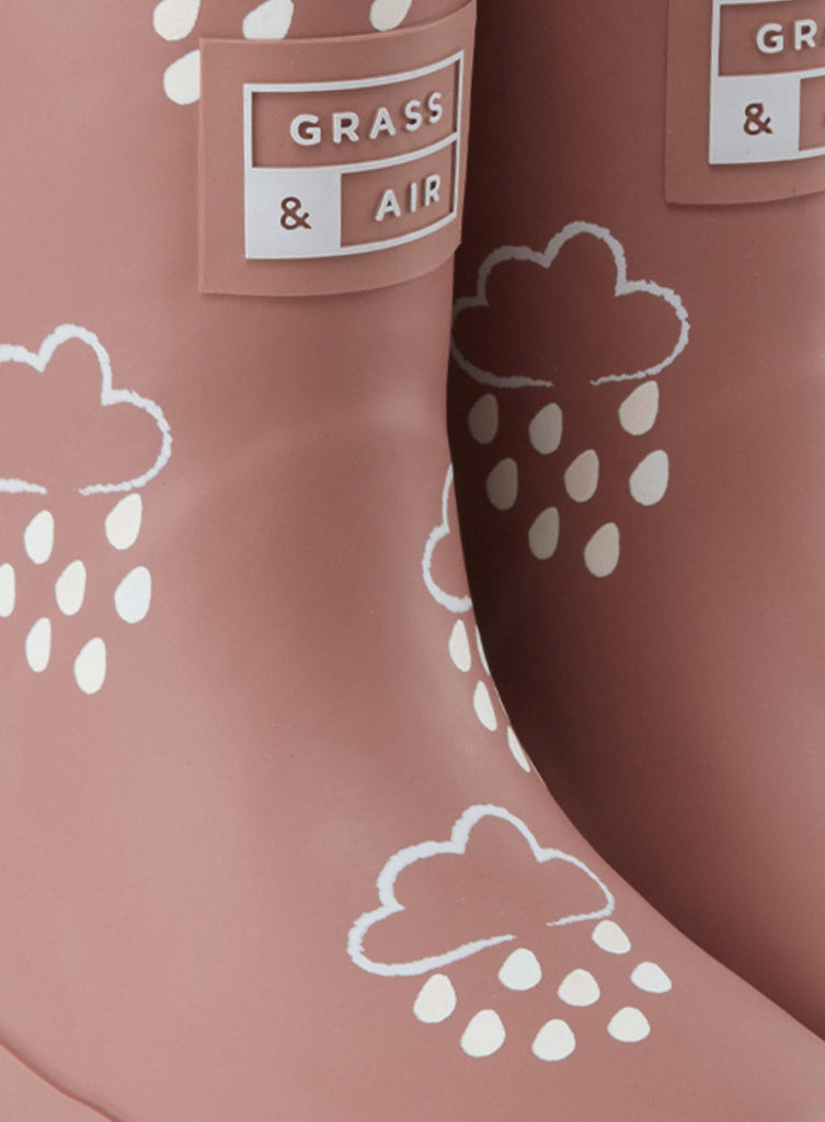 Grass & Air Orchid Pink Colour Reveal Wellies