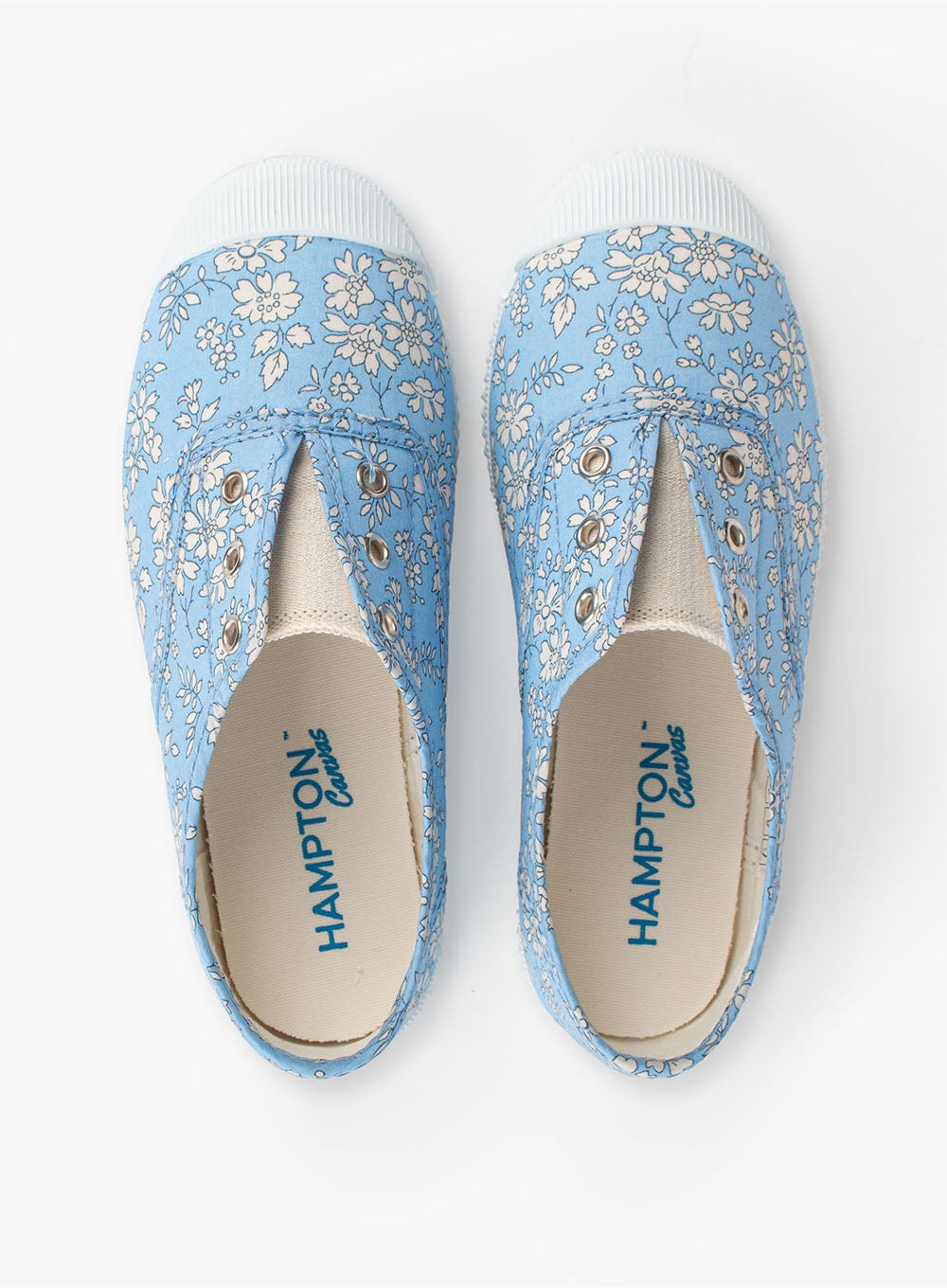 Hampton Canvas Canvas Shoes Hampton Canvas Plum Plimsolls in Blue Capel