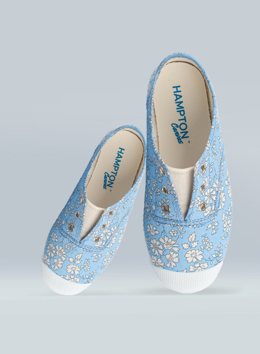 Hampton Canvas Canvas Shoes Hampton Canvas Plum Plimsolls in Blue Capel