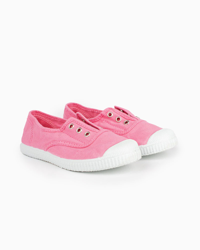 Hampton Canvas Canvas Shoes Hampton Canvas Plum Plimsolls in Bonbon Pink