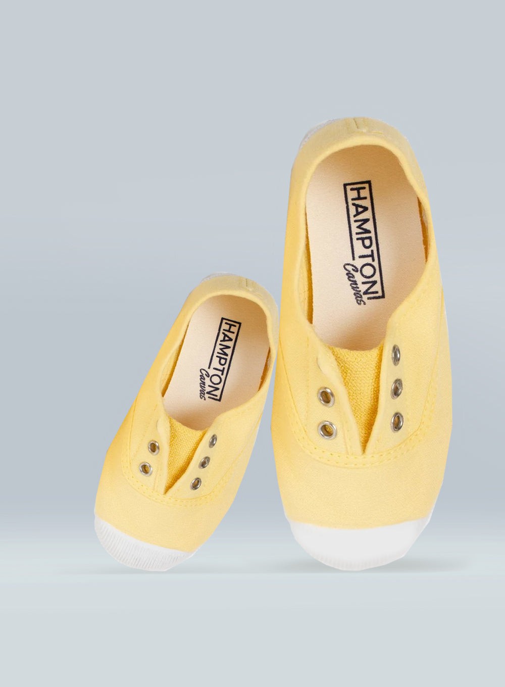 Hampton Canvas Canvas Shoes Hampton Canvas Plum Plimsolls in Lemon