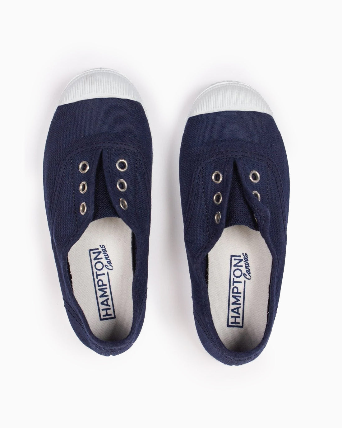 Hampton Canvas Canvas Shoes Hampton Canvas Plum Plimsolls in Navy