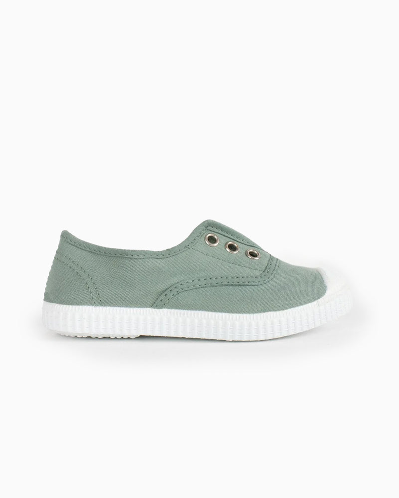 Hampton Canvas Canvas Shoes Hampton Canvas Plum Plimsolls in Olive
