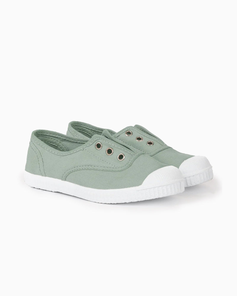 Hampton Canvas Canvas Shoes Hampton Canvas Plum Plimsolls in Olive