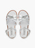 Hampton Classics Sandals Hampton Classics Matilda Sandals in White/Silver