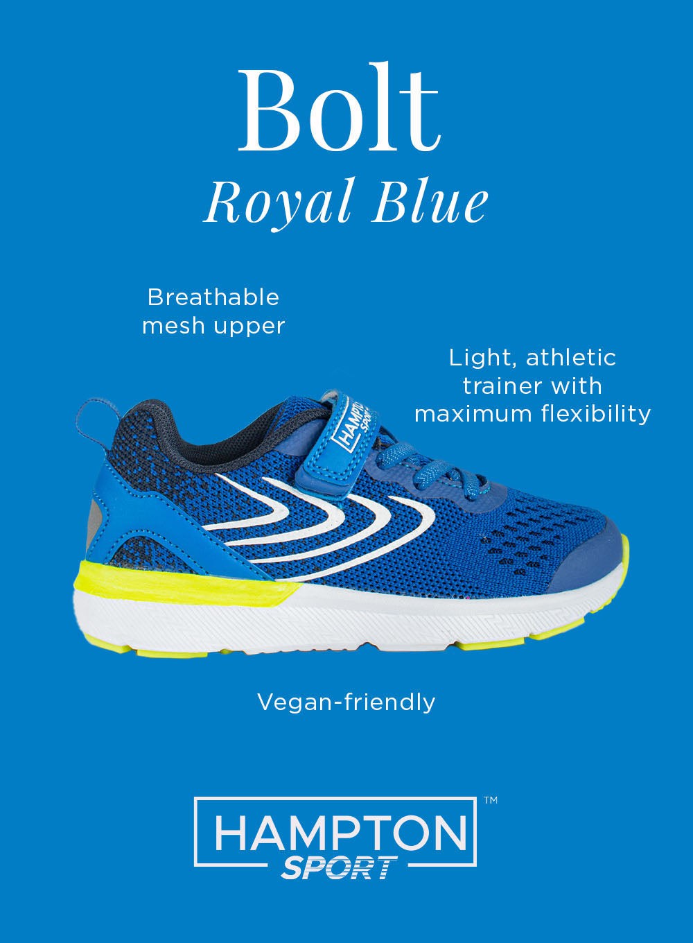 Hampton Sport Trainers Hampton Sport Bolt Trainers in Royal Blue
