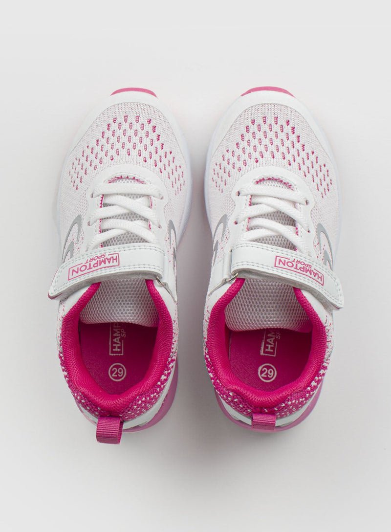 Hampton Sport Trainers Hampton Sport Bolt Trainers in White/Pink