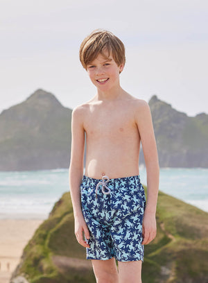 Hampton Swim Swimshorts Boys Swimshorts in Navy Crab