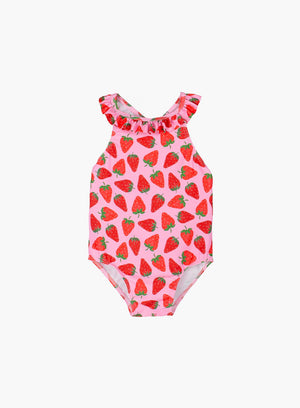 Hampton Swim Swimsuit Baby Frill Swimsuit in Strawberry