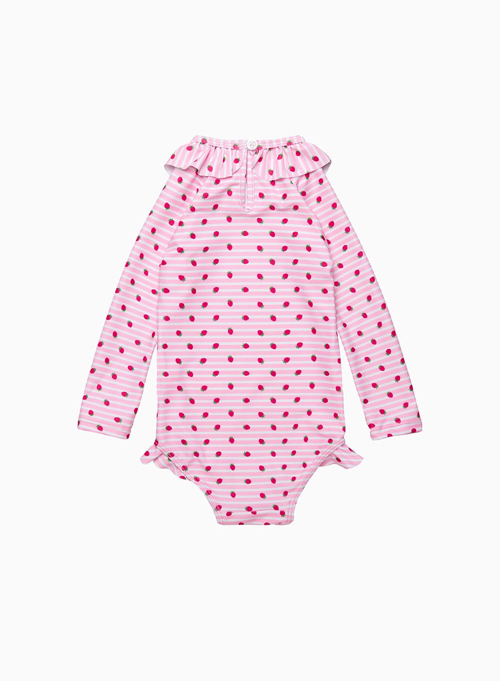 Hampton Swim Swimsuit Baby Swimsuit in Pink Strawberry Stripe