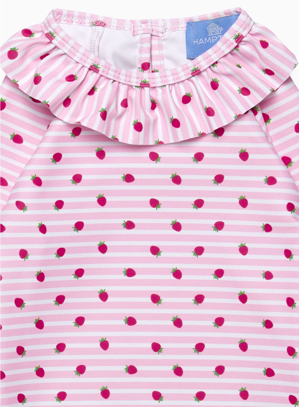Hampton Swim Swimsuit Baby Swimsuit in Pink Strawberry Stripe
