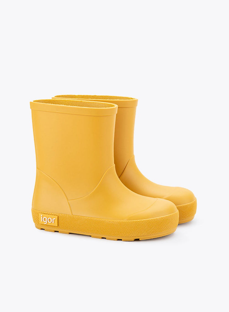 Igor Yogi Wellington Boots in Yellow | Trotters London