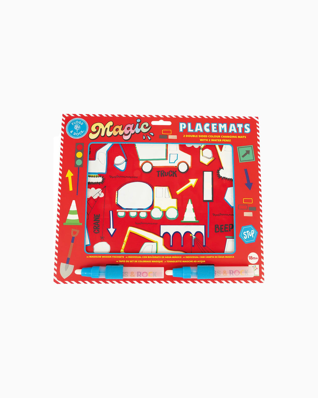 Magic Place Mat Floss & Rock Toy Magic Water Place Mat Construction