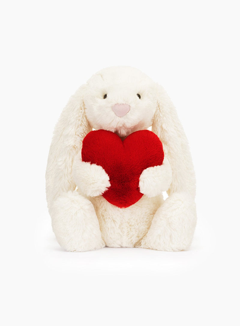 Jellycat Toy Jellycat Medium Bashful Red Love Heart Bunny