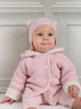 Lapinou Coat Baby Teddy Coat in Pale Pink