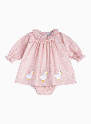 Lapinou Dress Little My First Duck Dress in Pink Capel