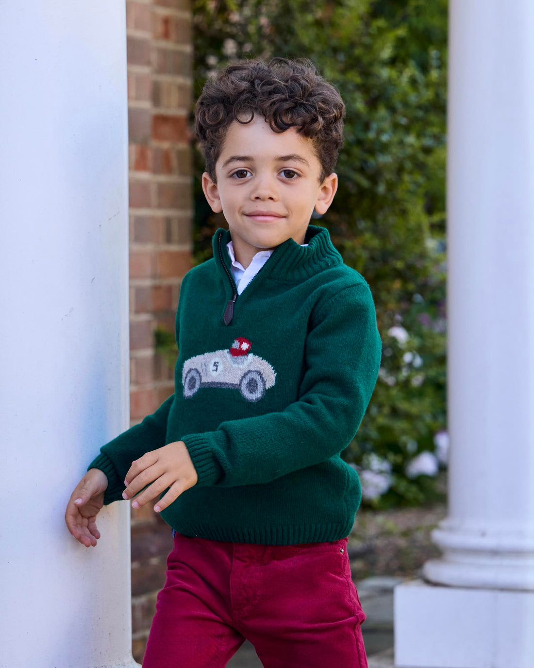 Chelsea Clothing Company Jumper Henry Car Half Zip Jumper