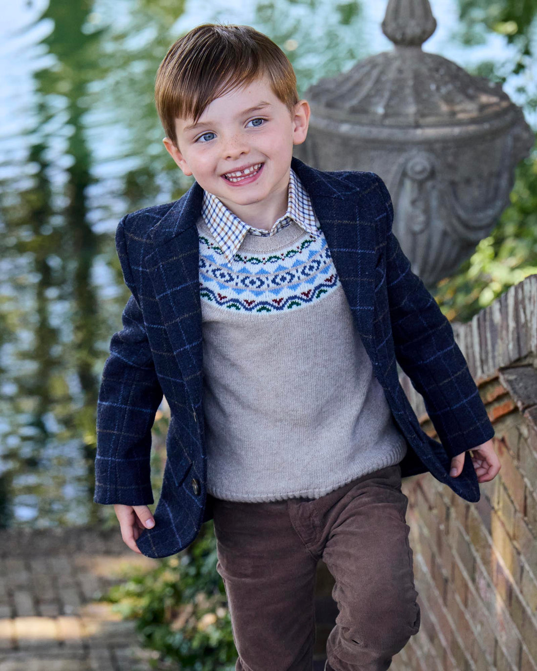 Chelsea Clothing Company Jumper Frankie Fairisle Jumper in Oatmeal