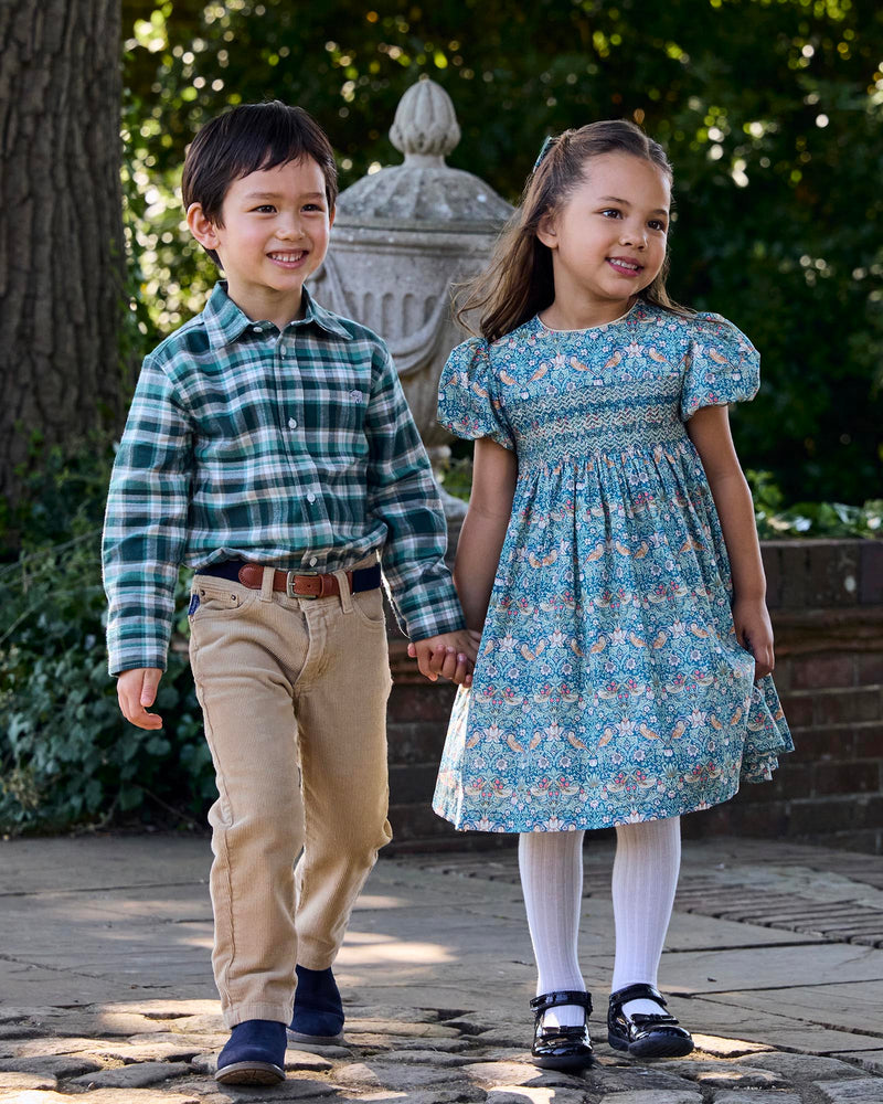 Lily Rose Dress Strawberry Thief Smocked Party Dress