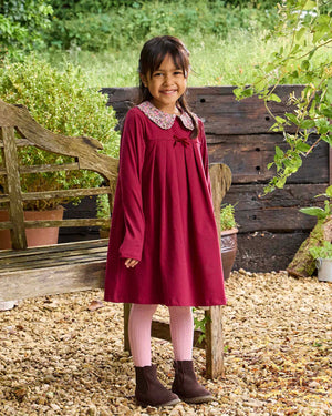Lily Rose Dress Violet Jersey Dress in Chive